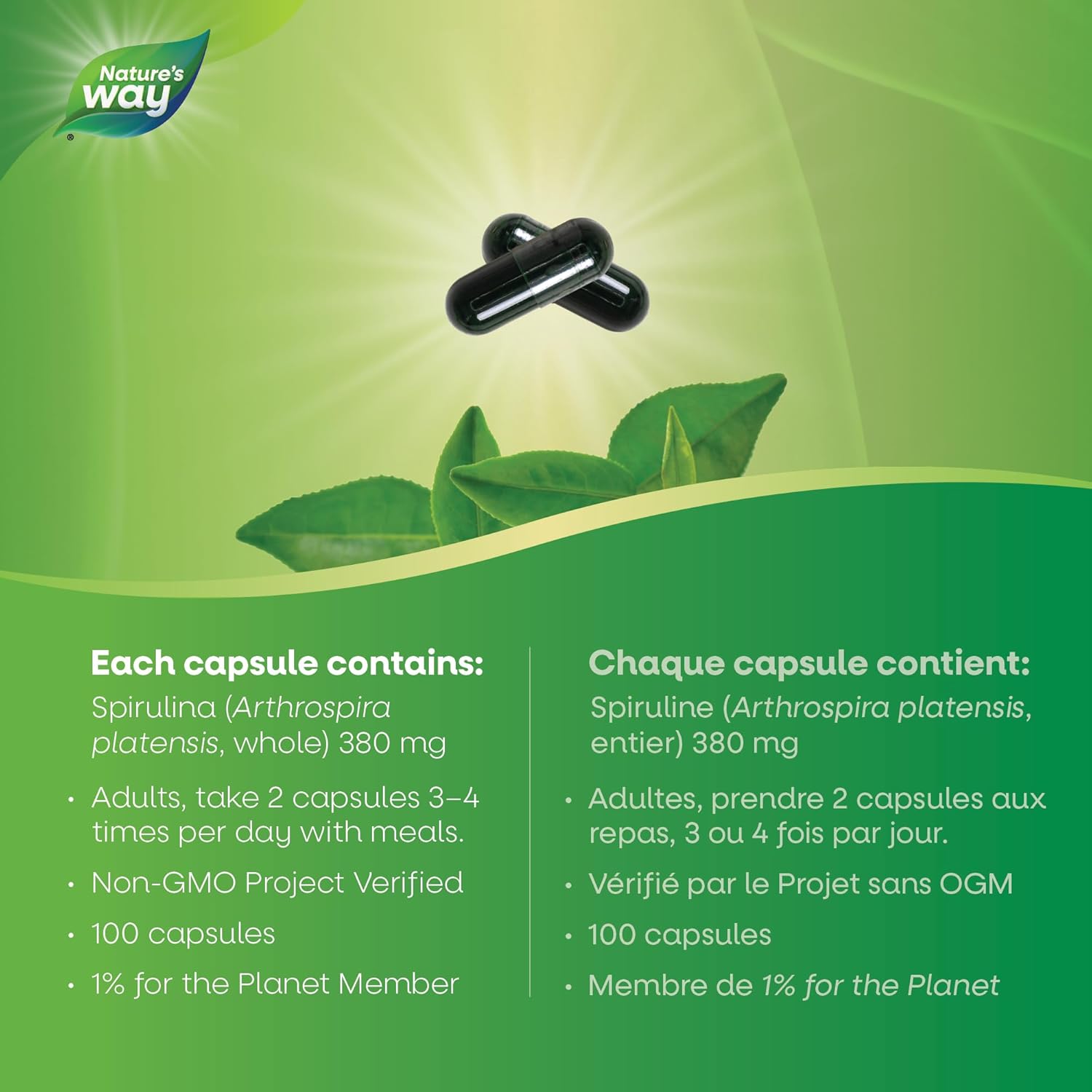 Spirulina | Nature's Way® | 100 Capsules