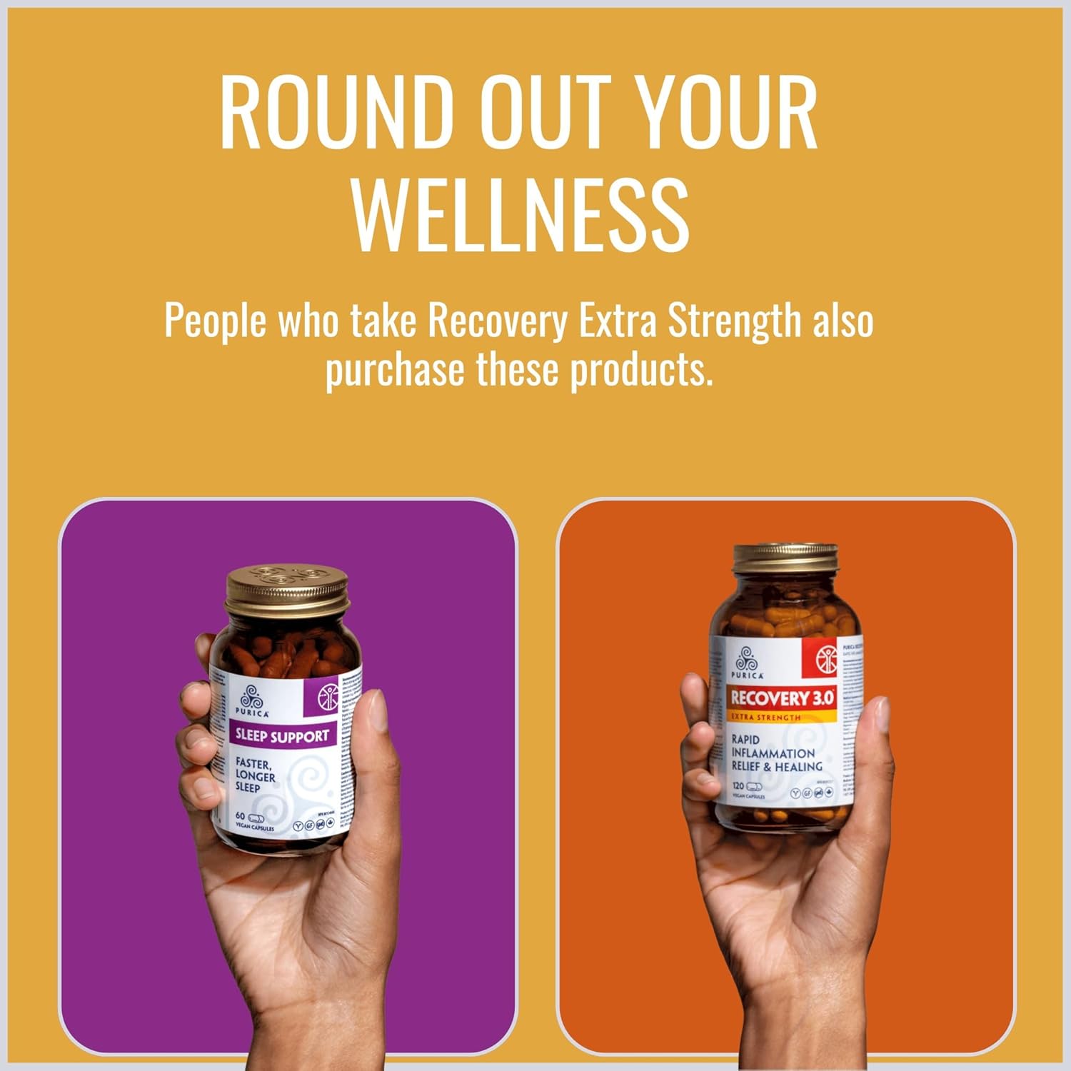 Recovery by Purica® – Joint, Pain & Inflammation Support | Capsules & Powder