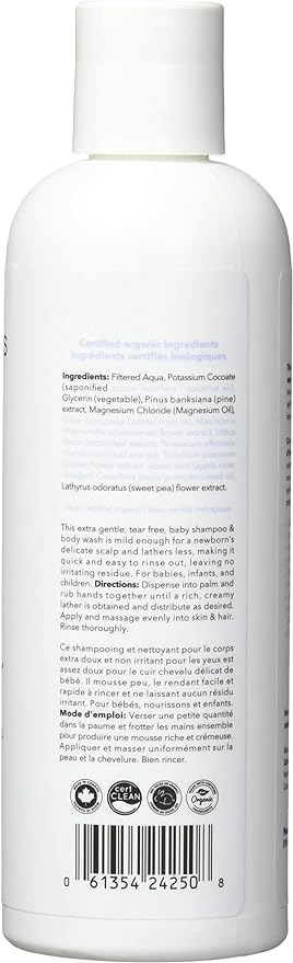 Baby Shampoo & Body Wash (Scented) | Carina™ Organics | 250 mL