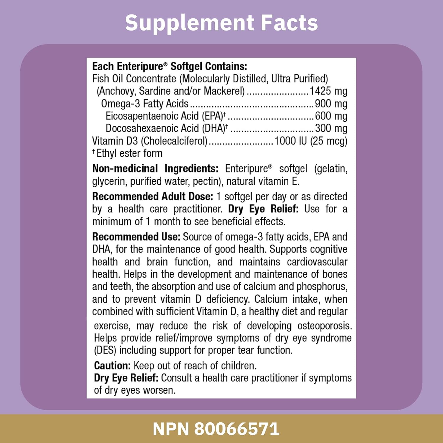 OptiMega-3 | Bioclinic Naturals® | 90 Enteripure Softgels