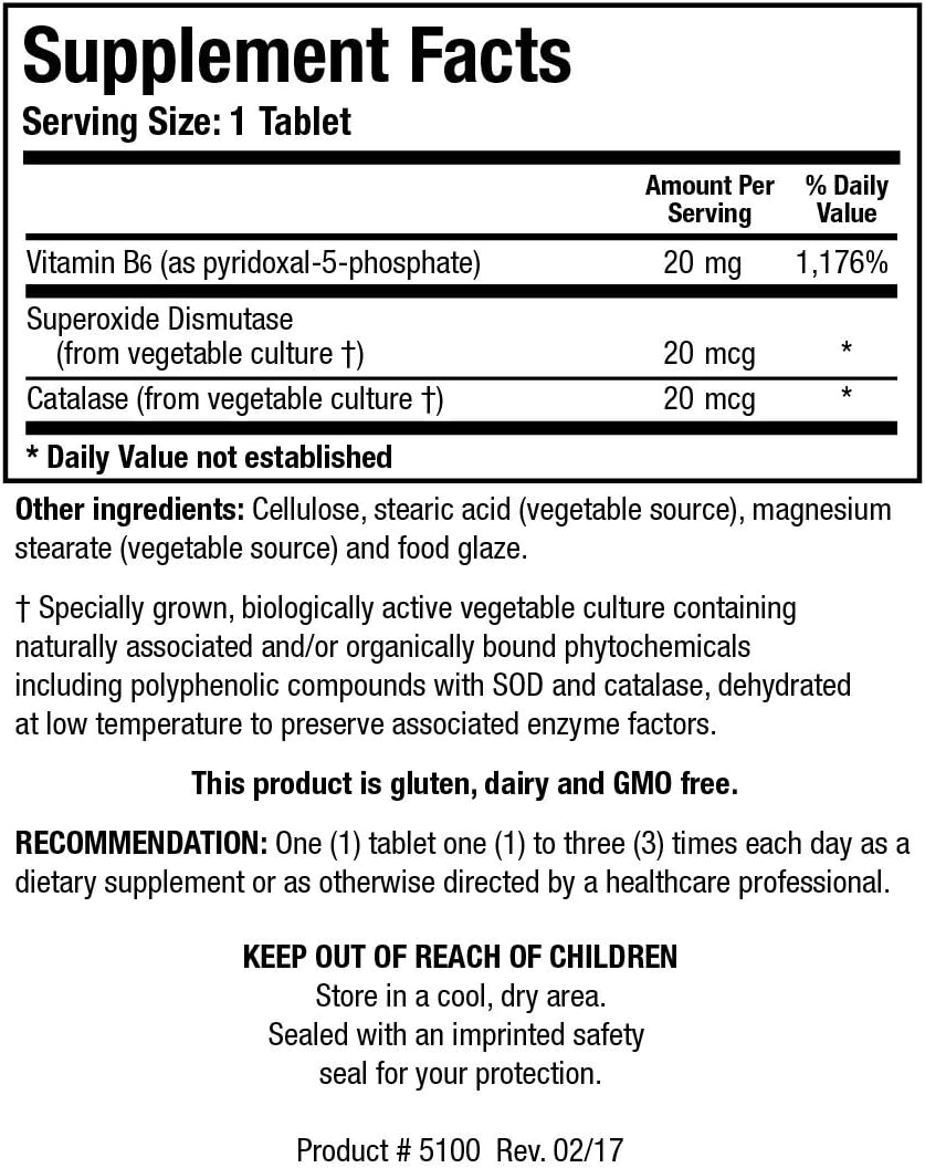 B6 Phosphate | Biotics Research® | 100 tablets