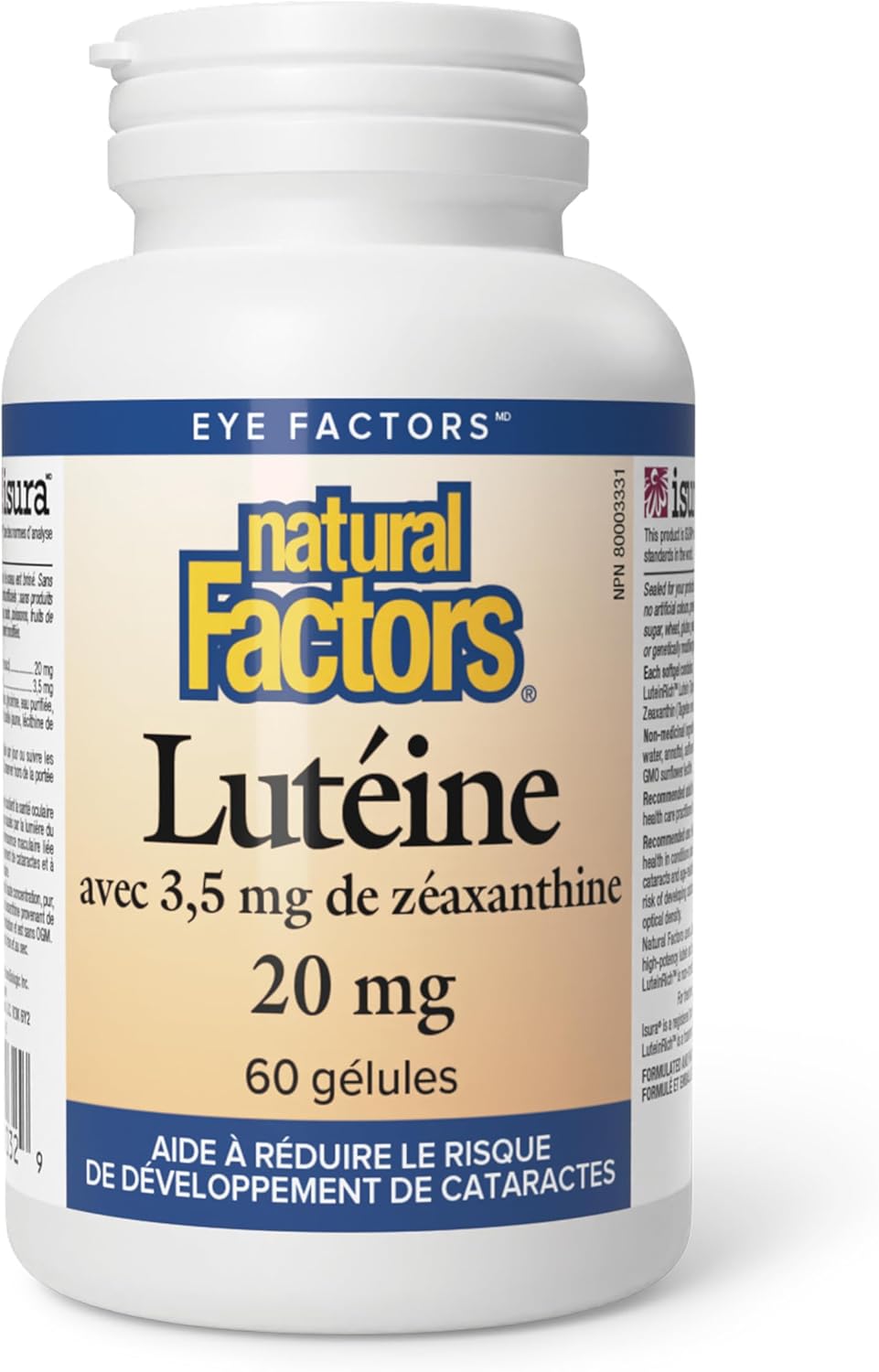 Lutein 20 mg | Natural Factors® | 60, 120, 150 Softgels