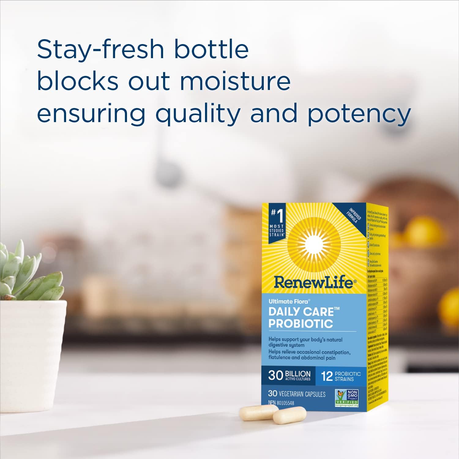 Ultimate Flora Daily Care 30B | Renew Life® | 30 Vegetarian Capsules