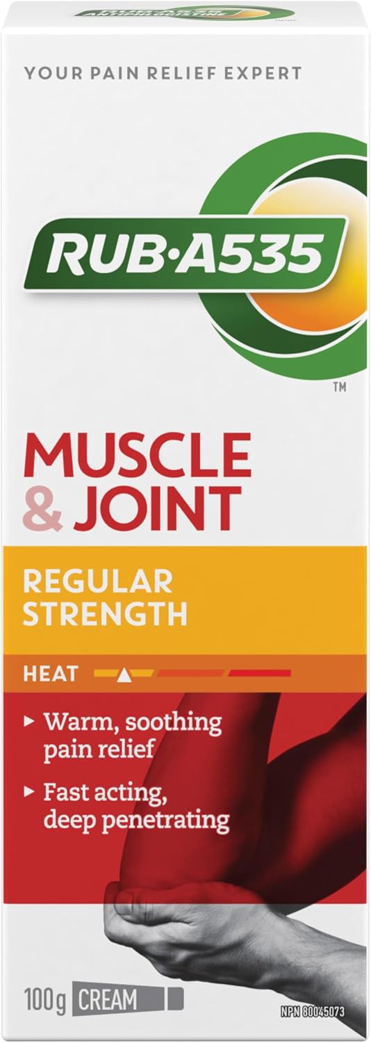 Muscle & Joint Regular Strength Heat Cream | RUB•A535| 50 or 100 g