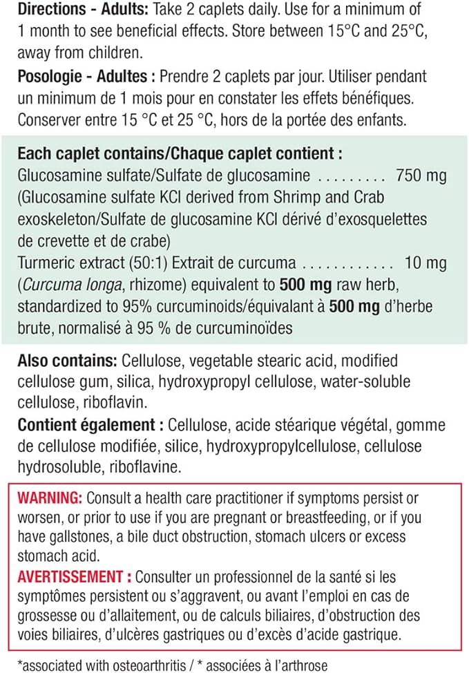 Glucosamine Turmeric Complex | Jamieson™ | 60 Caplets