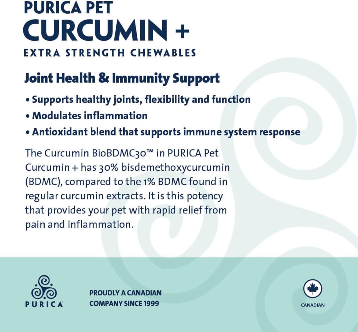 Pet Curcumin + | Purica® | 30 OR 60 Chewable Tablets
