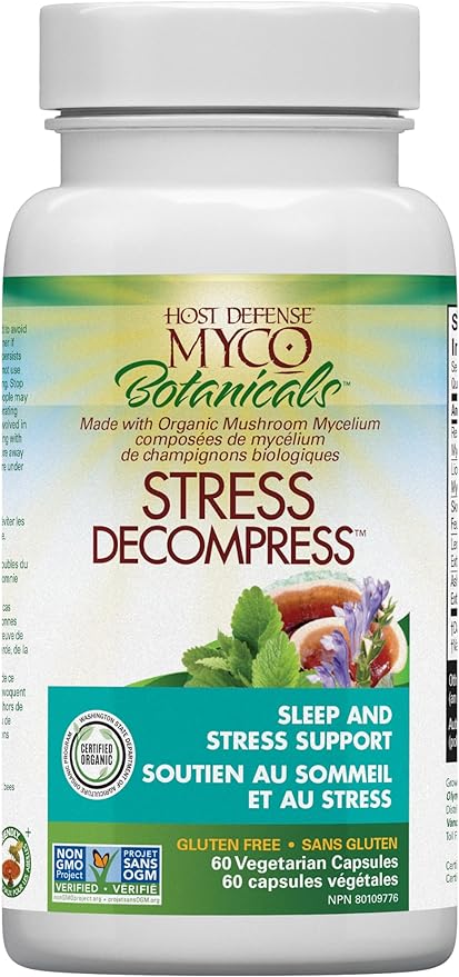 MycoBotanicals® Stress Decompress | Host Defense® Mushrooms™ | 60 Capsules