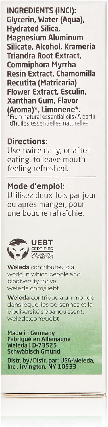 Plant Gel Toothpaste | WELEDA | 2.5 Ounce / 75 mL