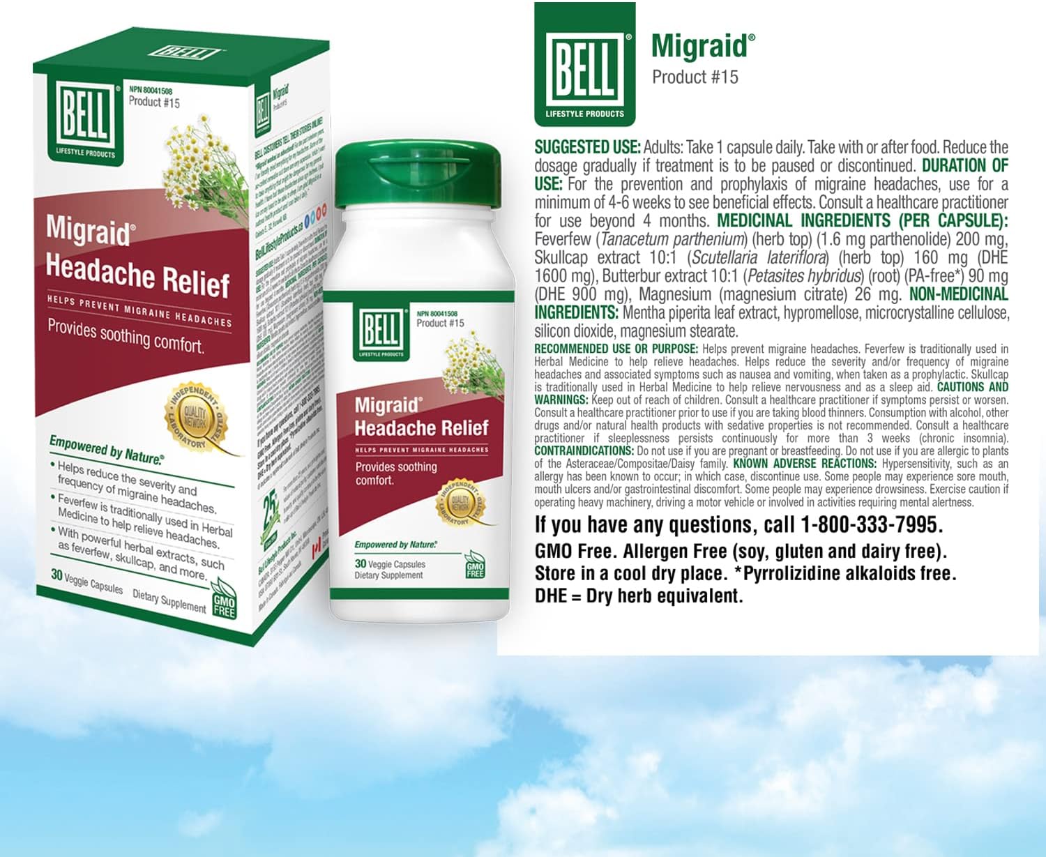 Migraid® Headache Relief | Bell® | 30 Capsules