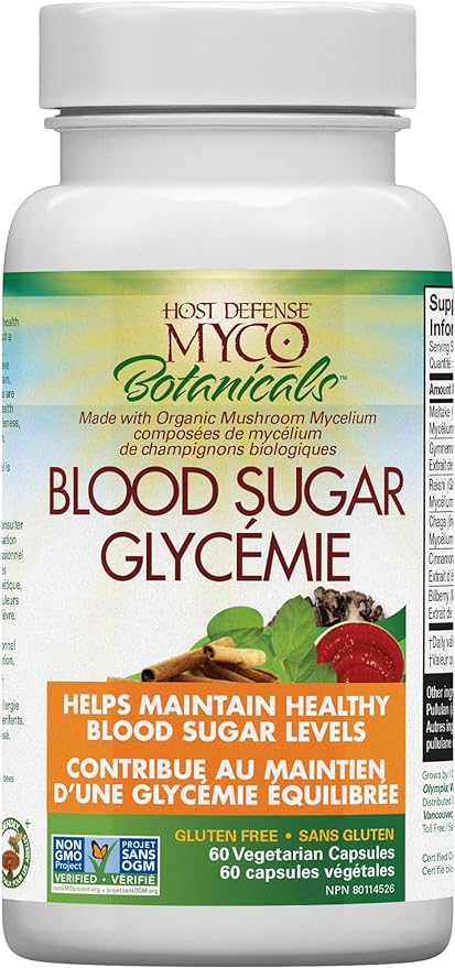 MycoBotanicals® Blood Sugar Capsules | Host Defense® Mushrooms™ | 60 Capsules