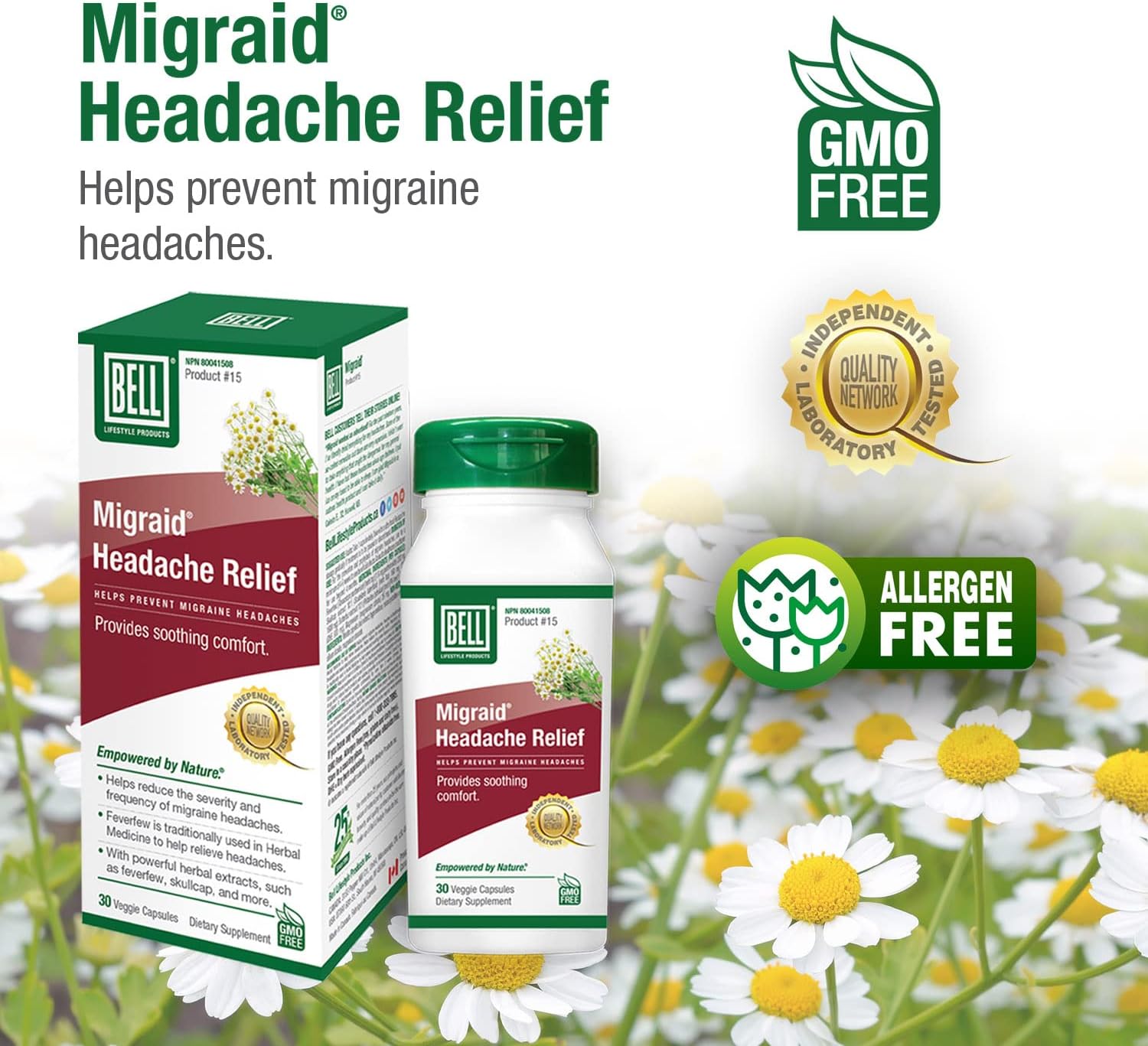 Migraid® Headache Relief | Bell® | 30 Capsules