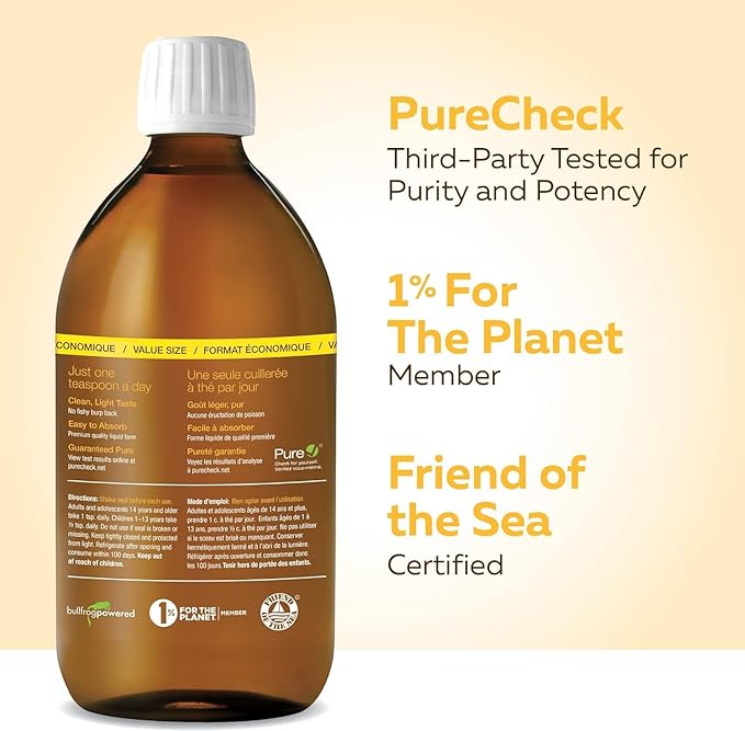 Omega-3+Vitamin D, Crisp Apple | NutraSea® | 16.9 fl oz (500 ml) or 6.8 fl oz (200 ml)
