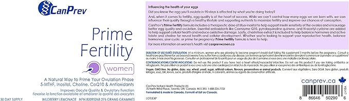 Prime Fertility | CanPrev | 276g Powder