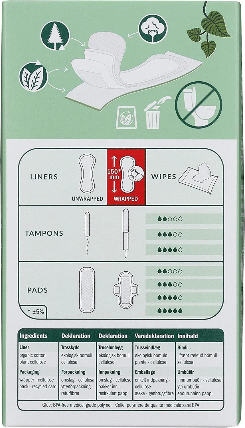 Normal Panty Liners | Natracare® | 18 Count