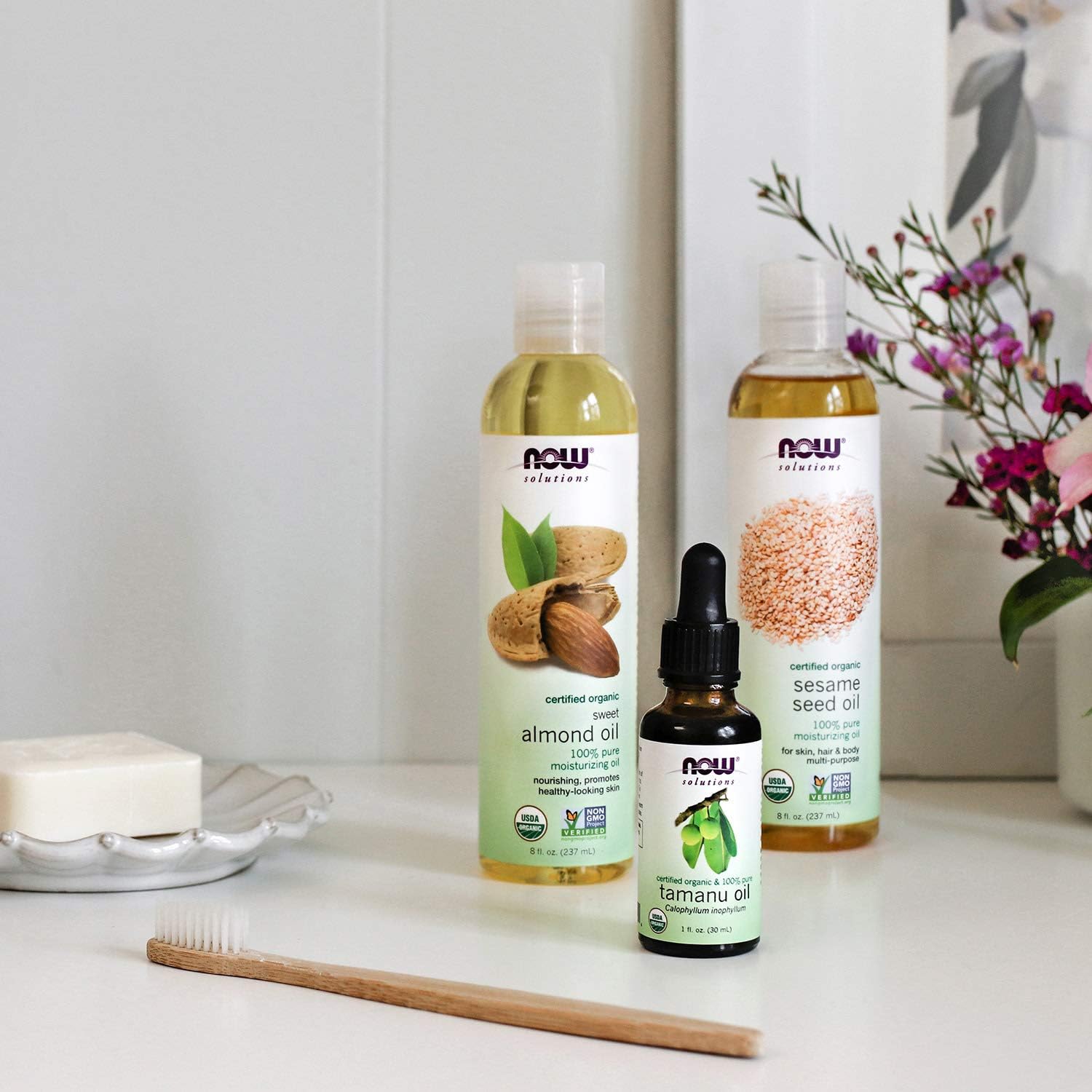Organic Sweet Almond Oil, ECO2 | NOW® | 237 mL