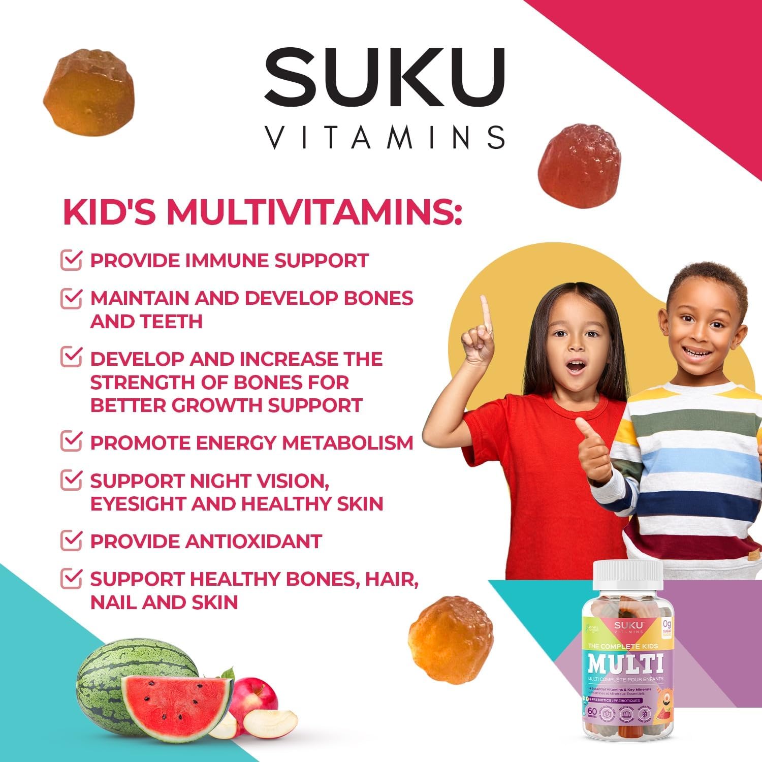 The Complete Kids Multi | Suku™ Vitamins | 60 Gummies