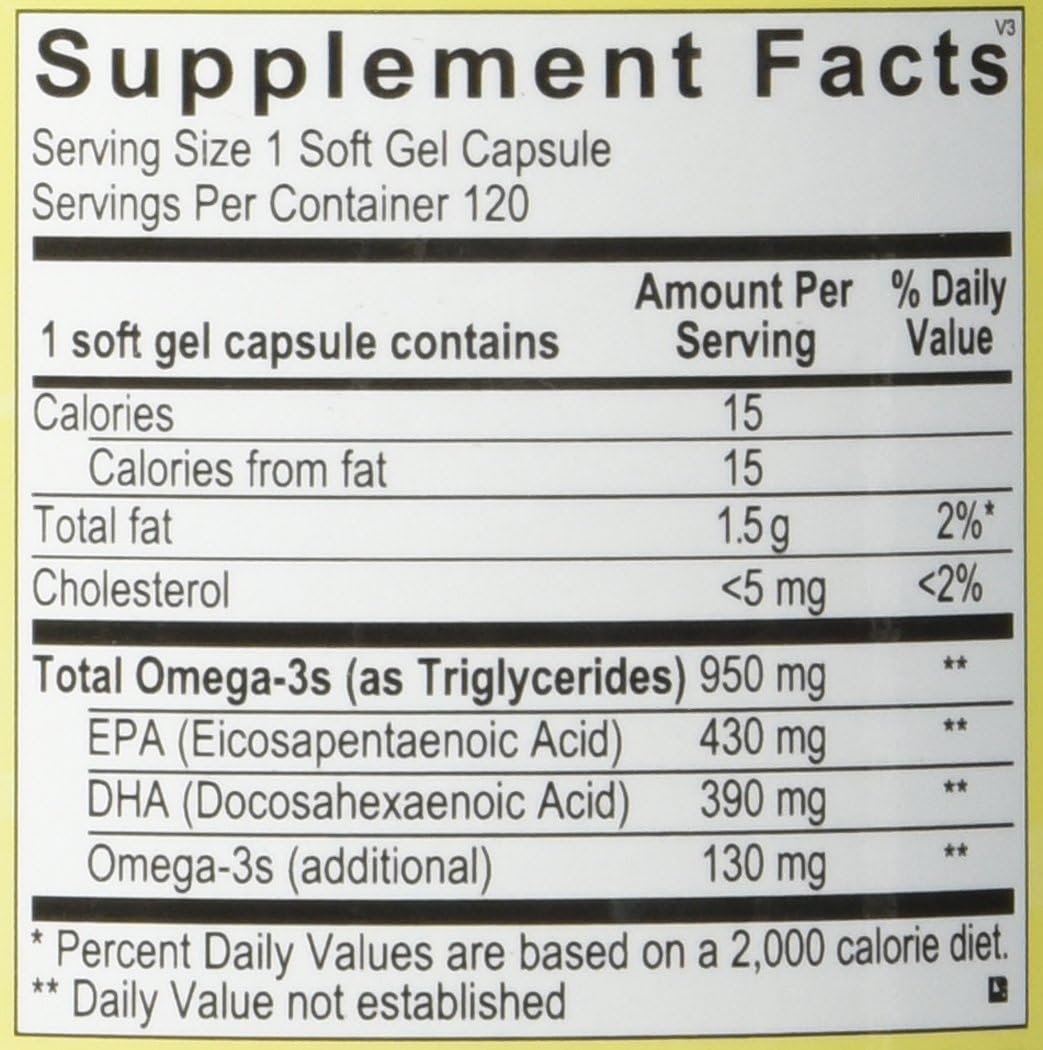 Orthomega™ 820 by Ortho Molecular® – High-Potency Omega-3 Fish Oil Support | 120 Softgels