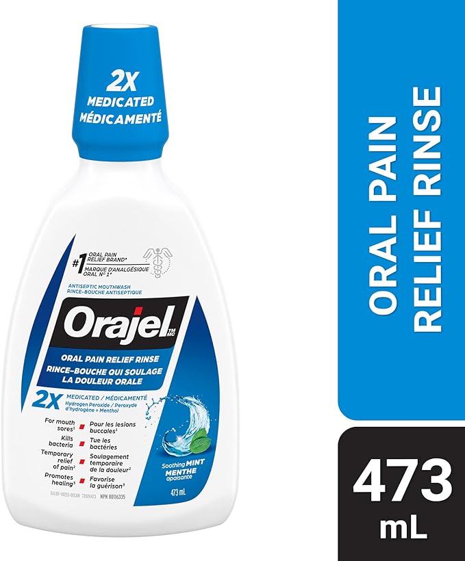 Oral Pain Relief Antiseptic Rinse | Orajel™ | 473 mL
