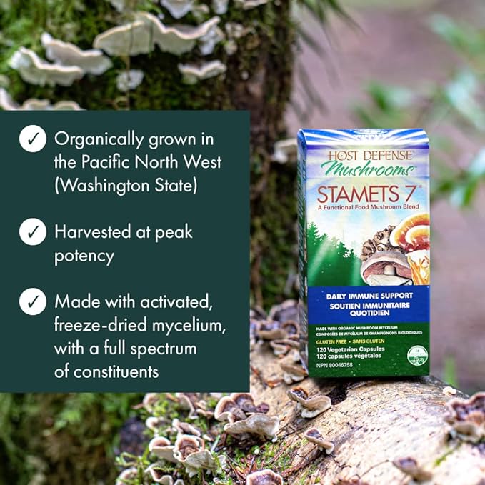 Stamets 7® Capsules | Host Defense® Mushrooms™ | Various Sizes