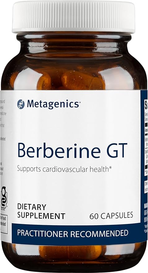 Berberine GT by Metagenics® – 500 mg Berberine HCl with Decaf Green Tea | 60 Capsules