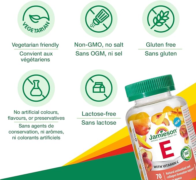Vitamin E | Jamieson™ | 70 Gummies