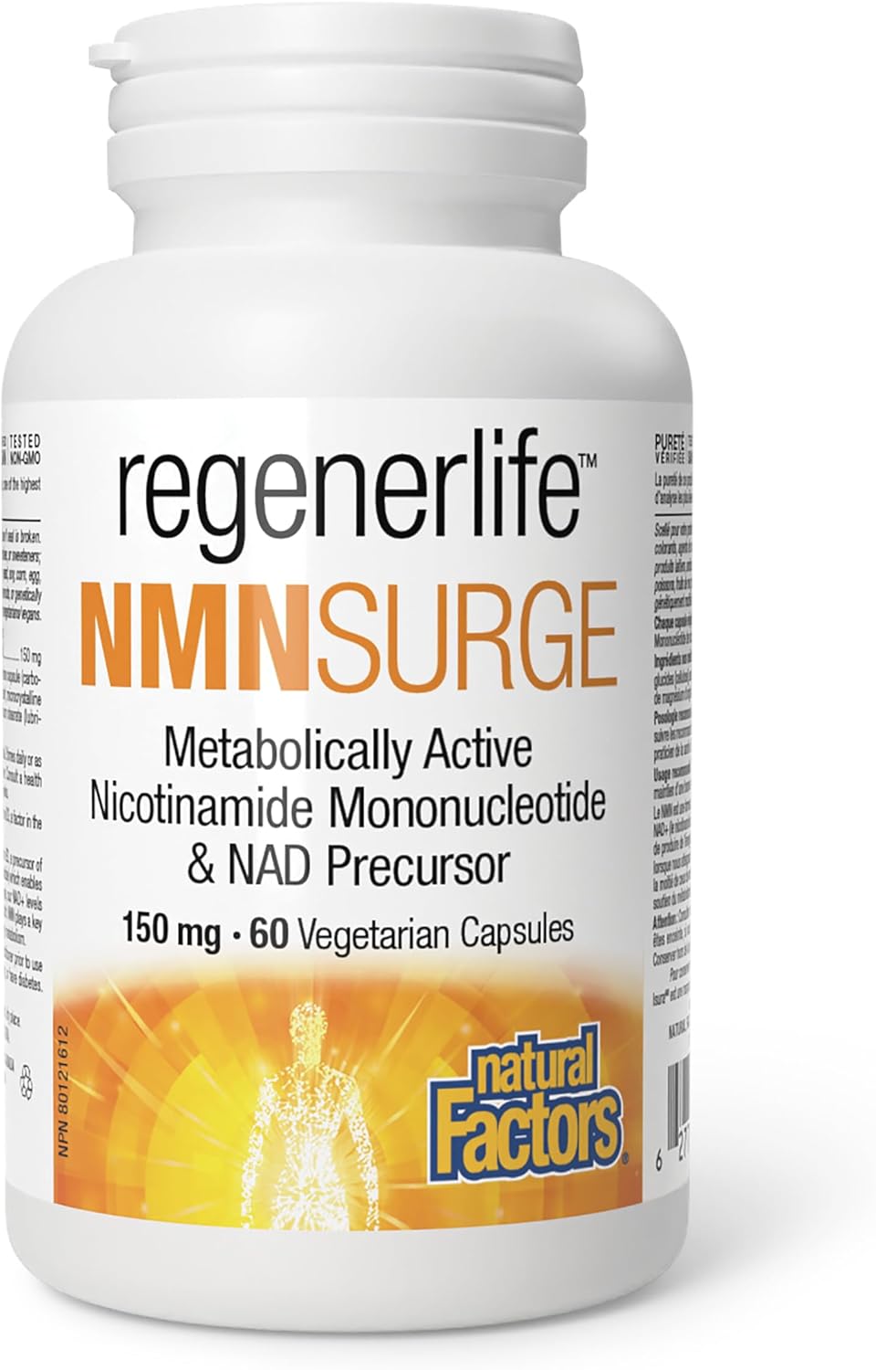 RegenerLife NMNSurge NAD | Natural Factors® | 60 Capsules