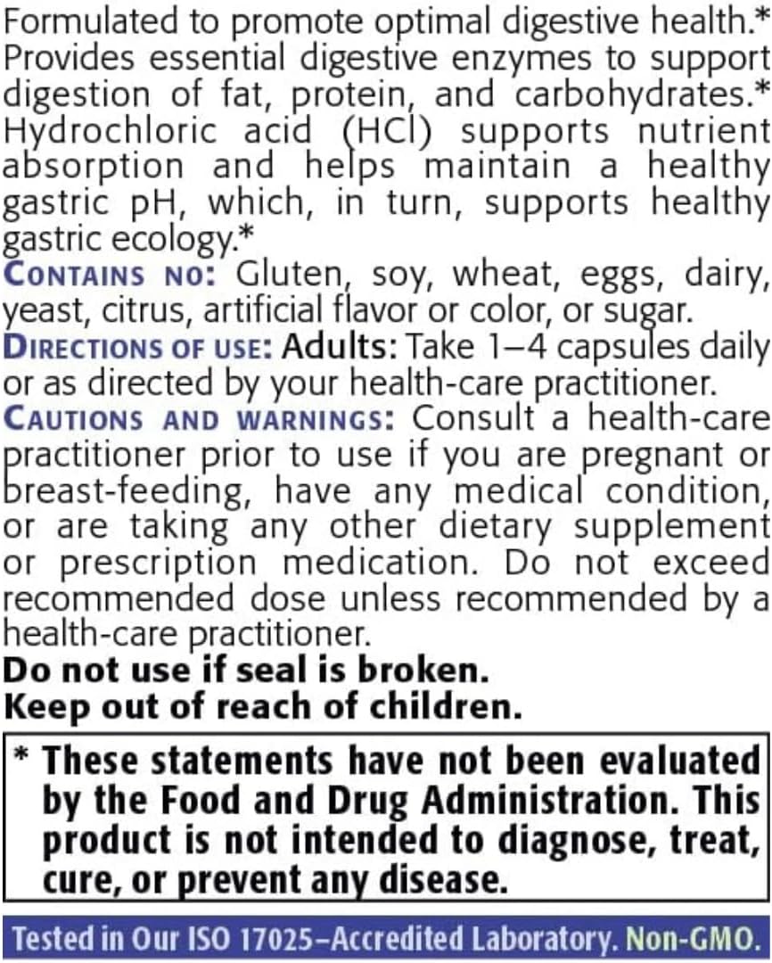 Digestive Enzymes | New Roots HERBAL® | 100 Capsules