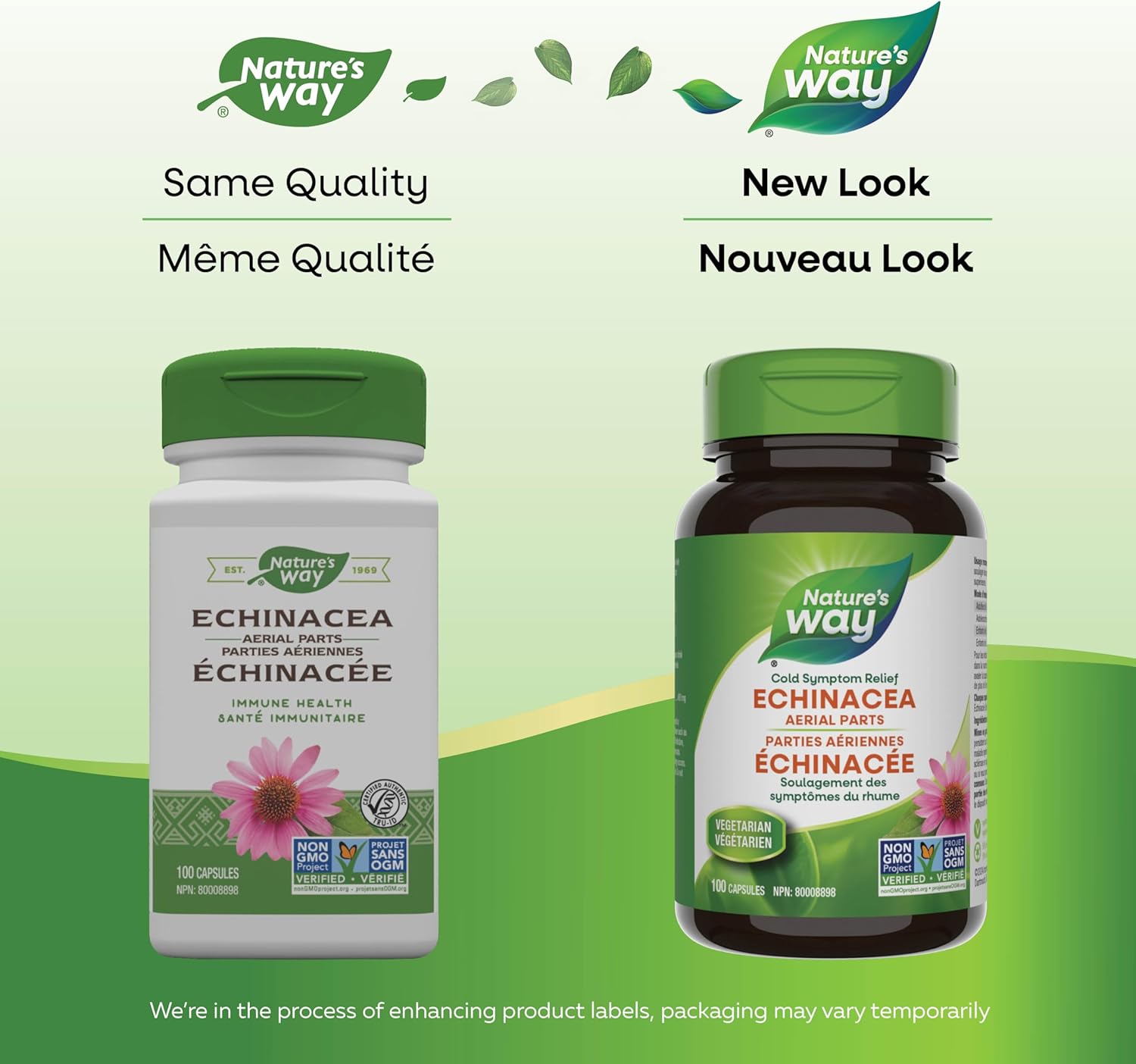 Echinacea Herb | Nature's Way® | 100 OR 180 Capsules