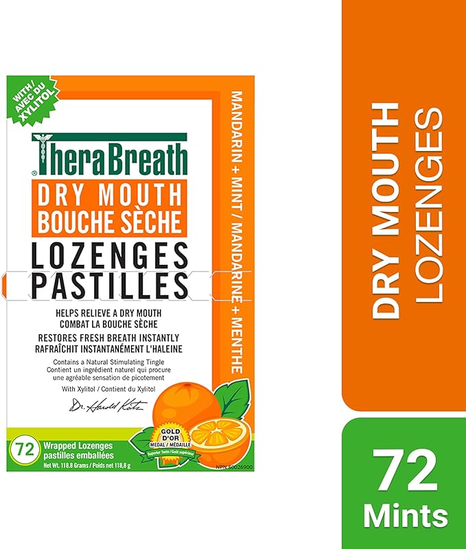 Dry Mouth Lozenges | TheraBreath® | 72 Lozenges