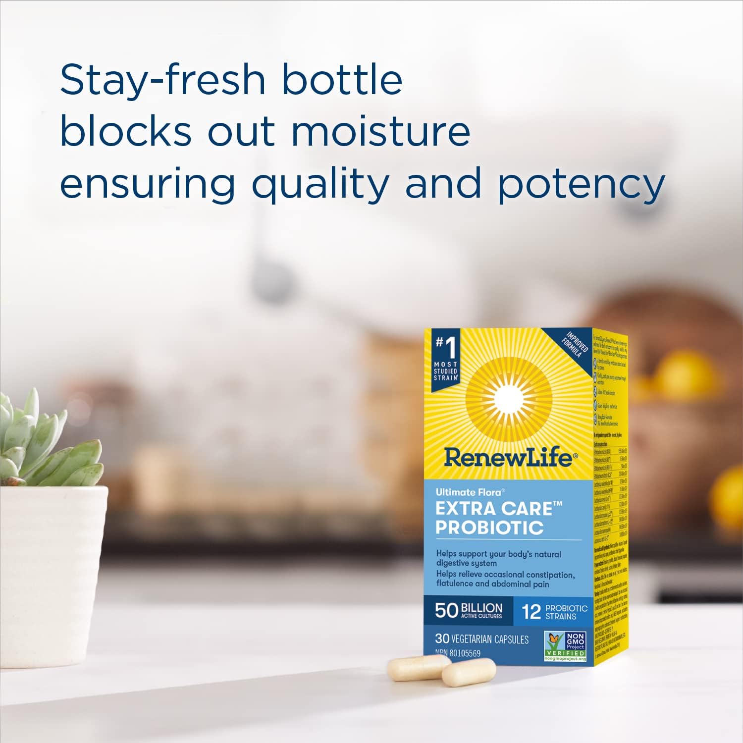 Ultimate Flora Extra Care Probiotic 50B | Renew Life® | 30 OR 60 Vegetarian Capsules