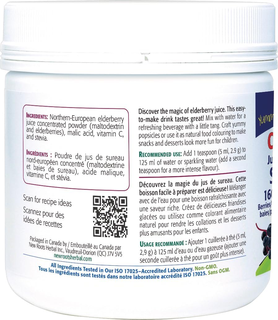 Children's Elderberry Juice Powder | New Roots HERBAL® | 100g-34 Servings