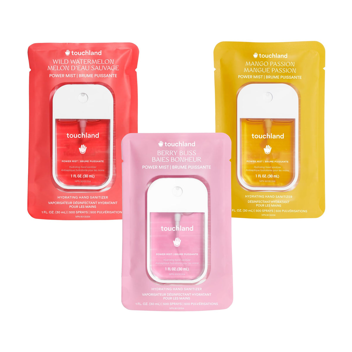 Touchland Hand Sanitizer Spray, Fruity Trio - 3 x 1 FL OZ š All In One Marketplace Canada