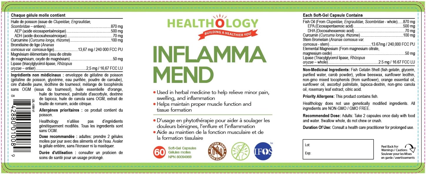 Inflamma-mend | Healthology™ | 60 Softgels
