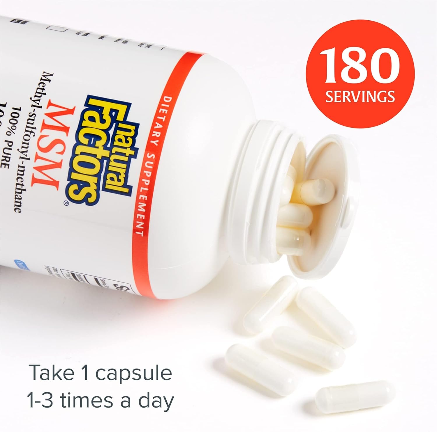 MSM 1,000 mg | Natural Factors® | 90 or 180 Capsules