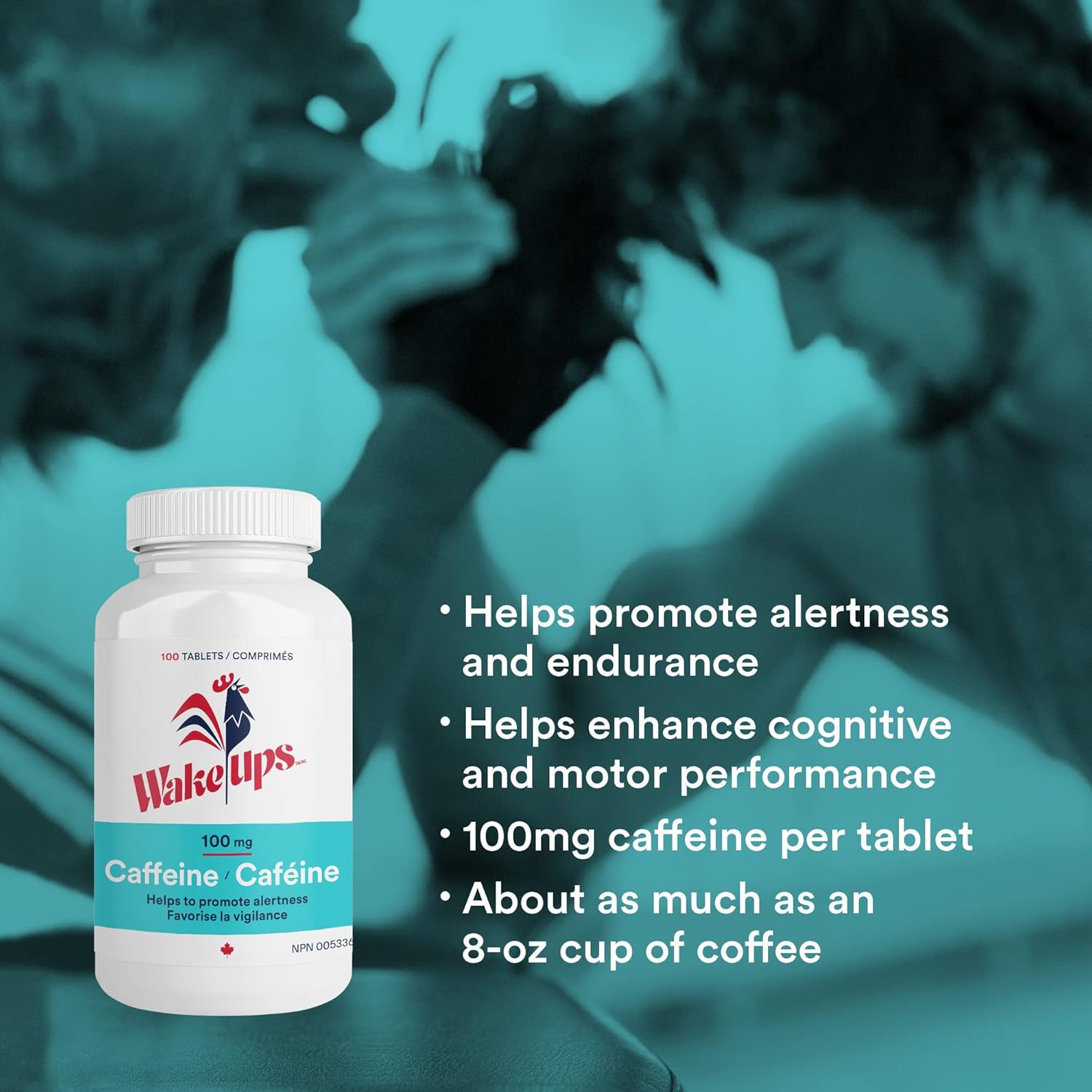 100mg Caffeine | Wake-Ups | 100 Tablets