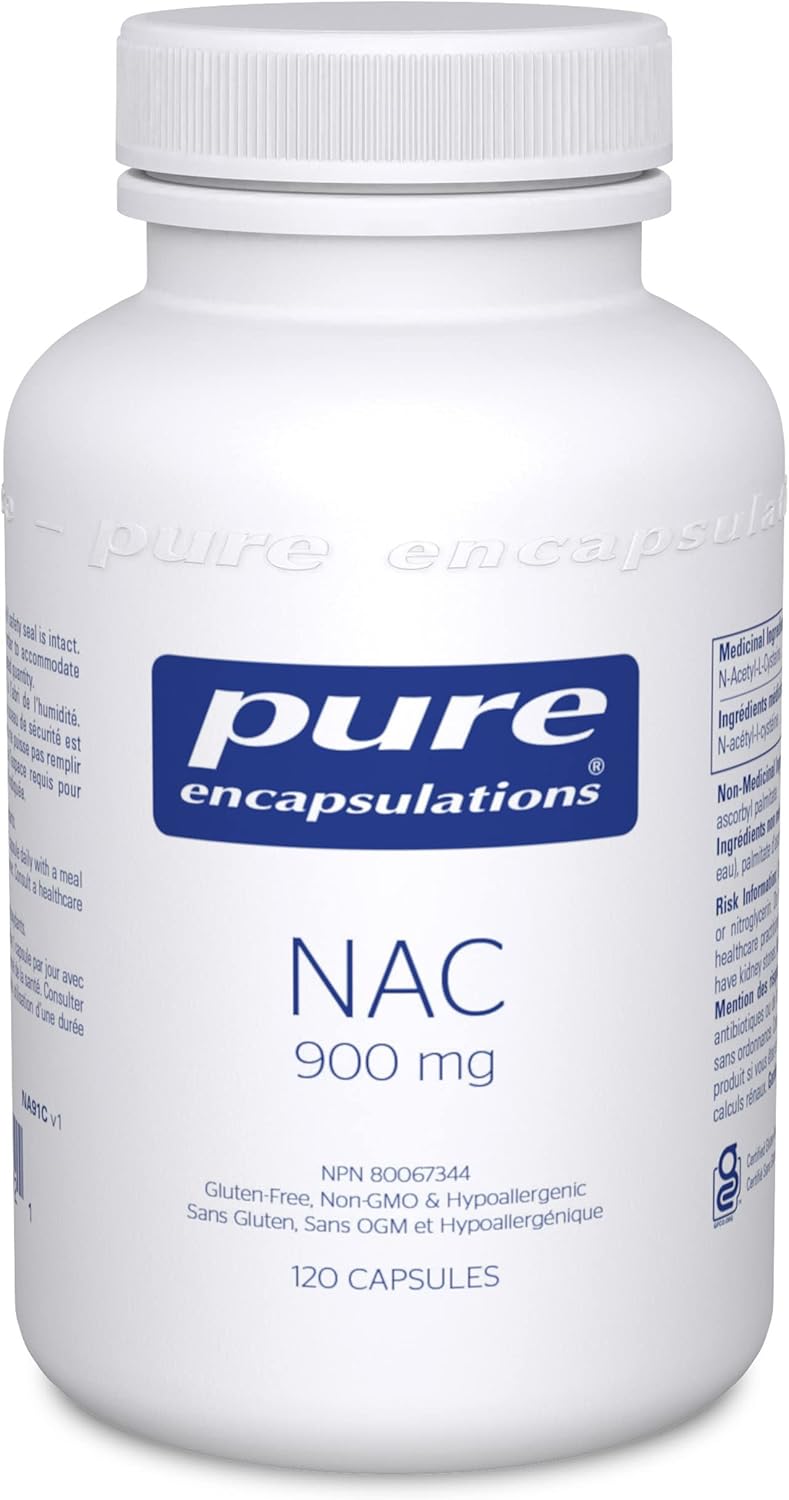 NAC 900 MG by Pure Encapsulations® – Antioxidant, Immune & Detox Support | 120 Capsules