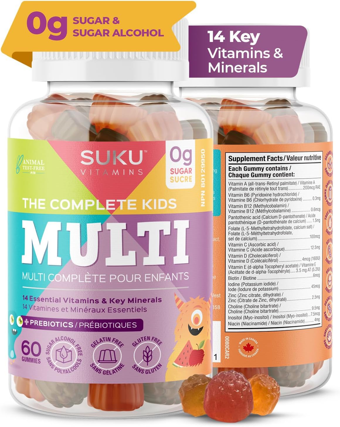 The Complete Kids Multi | Suku™ Vitamins | 60 Gummies