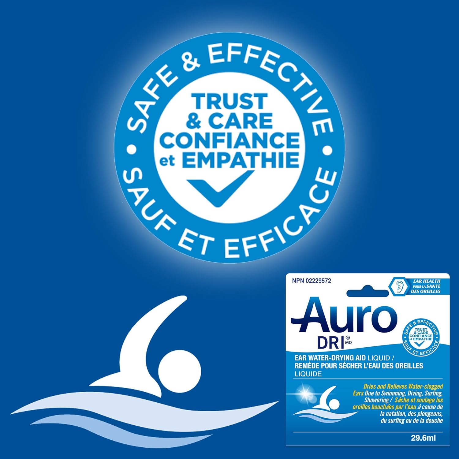 Ear Water-Drying Aid Liquid | Auro-Dri® | 29.6 mL