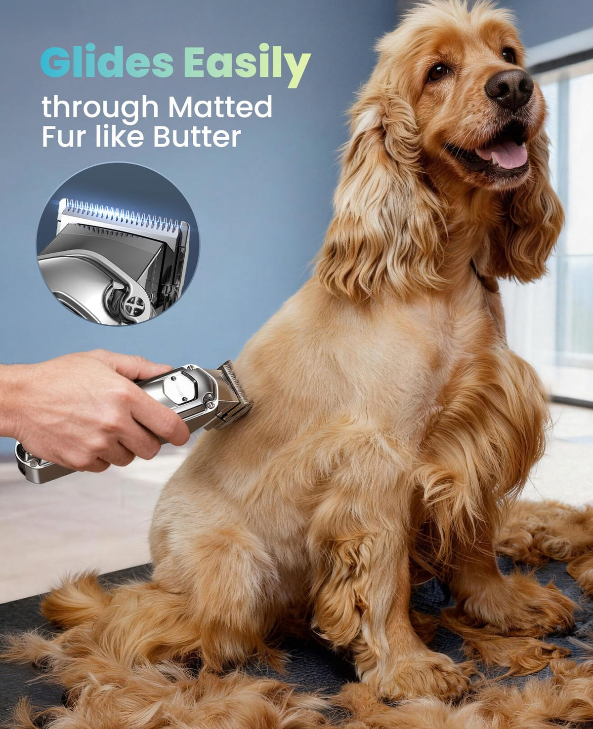 oneisall Dog Clippers for Grooming for Thick Heavy Coats/Low Noise Rechargeable Cordless Pet Shaver with Stainless Steel Blade/Waterproof Dog Shaver for Dogs Pets and Animals ๐ All In One Marketplace Canada