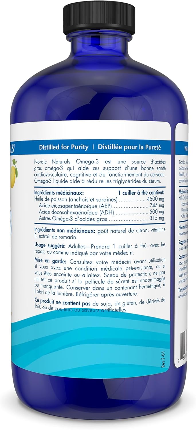 Omega-3 Liquid | Nordic Naturals® | 237 or 473 mL