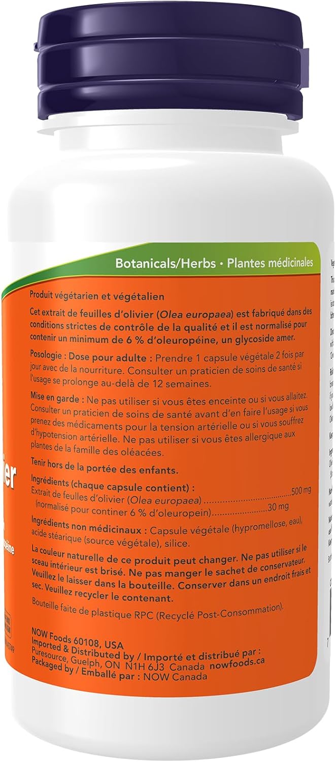Olive Leaf Extract 500 mg | NOW® | 60 Veg Capsules