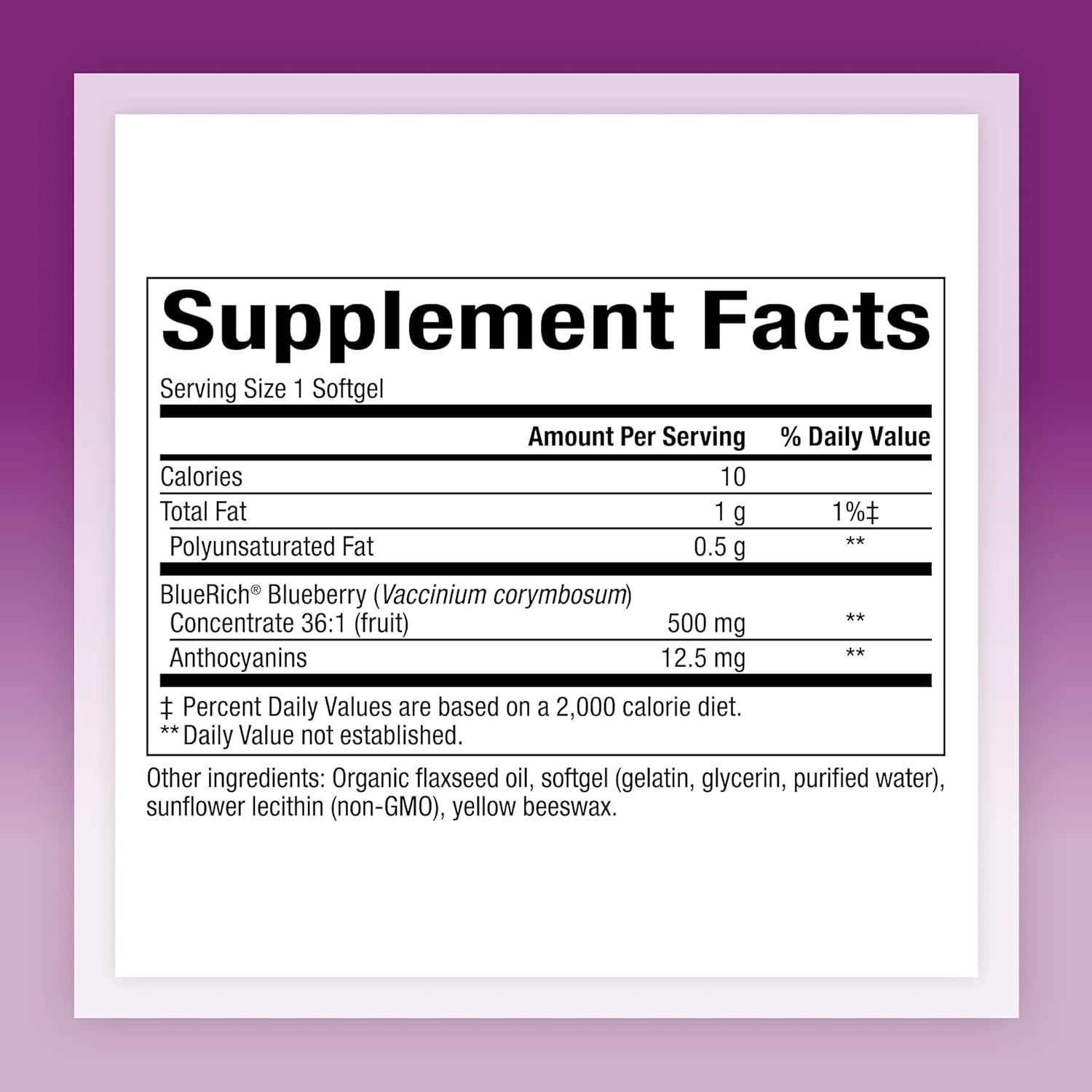 BlueRich® Super Strength Blueberry Concentrate | Natural Factors® | 90 or 180 Softgels
