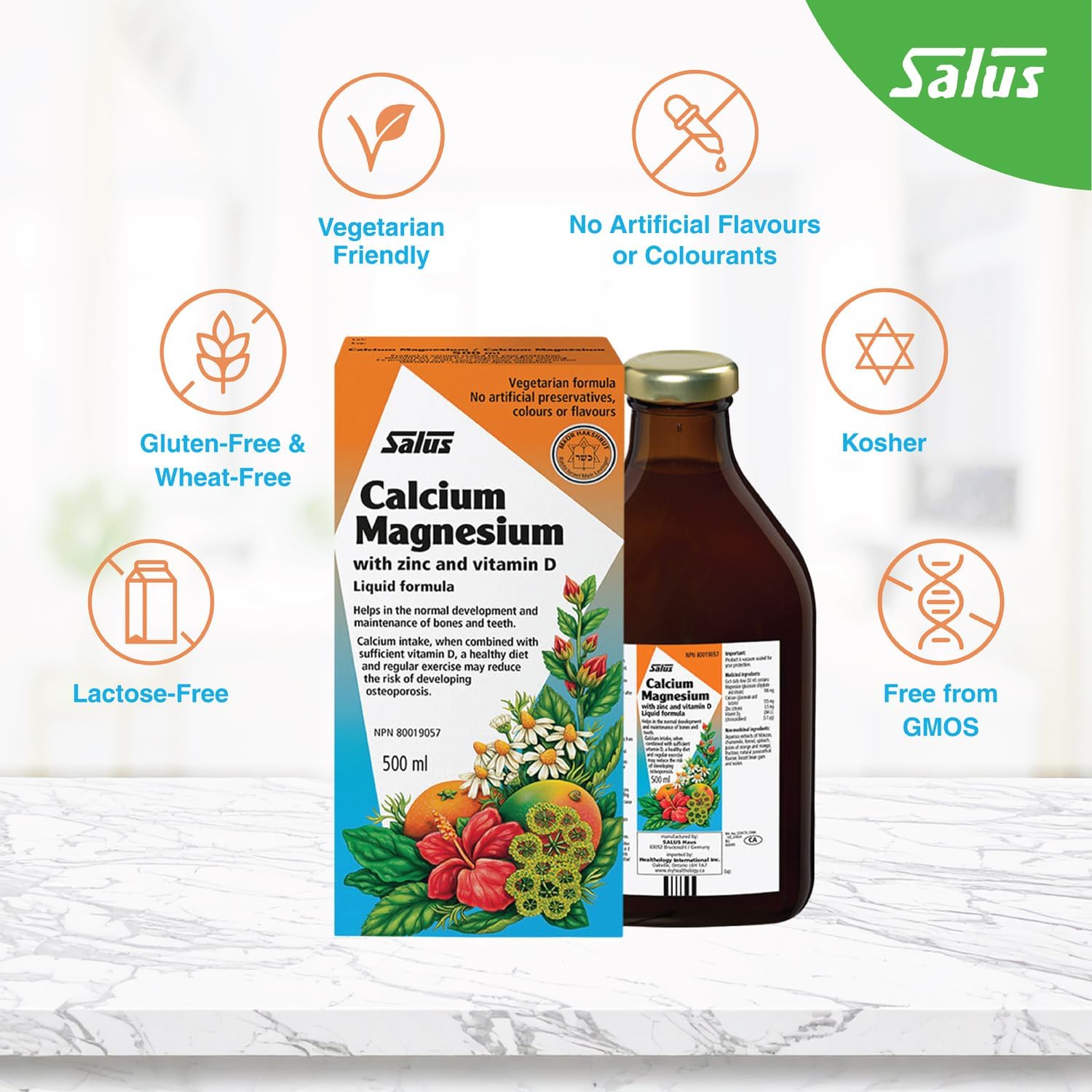 Calcium-Magnesium | Salus | 250 mL or 500 mL