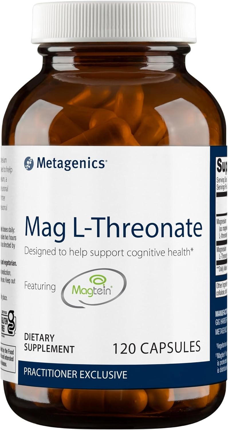 Mag L-Threonate by Metagenics® – Brain, Memory & Cognitive Support | 120 Capsules