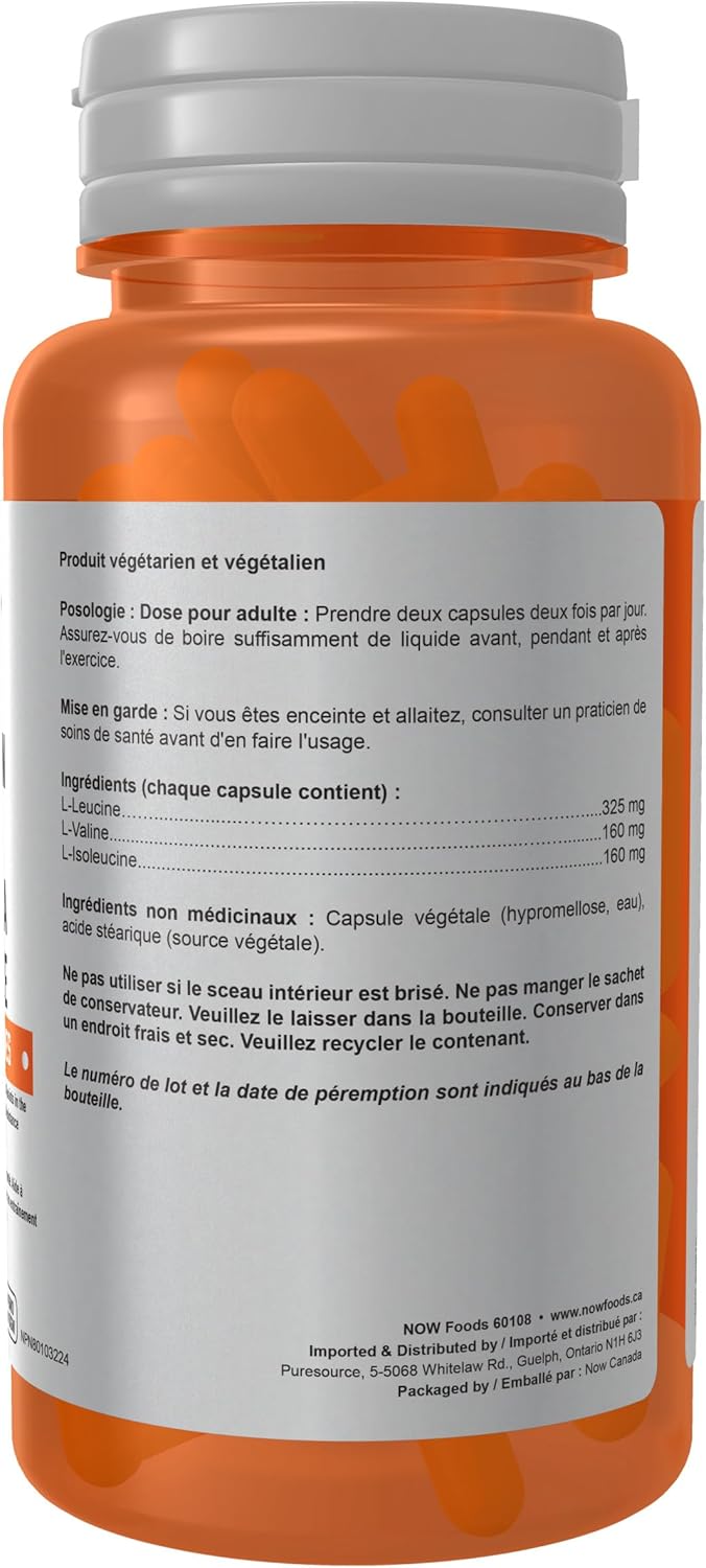Branched Chain Amino Acids | NOW® Sports | 60 OR 120 Veg Capsules