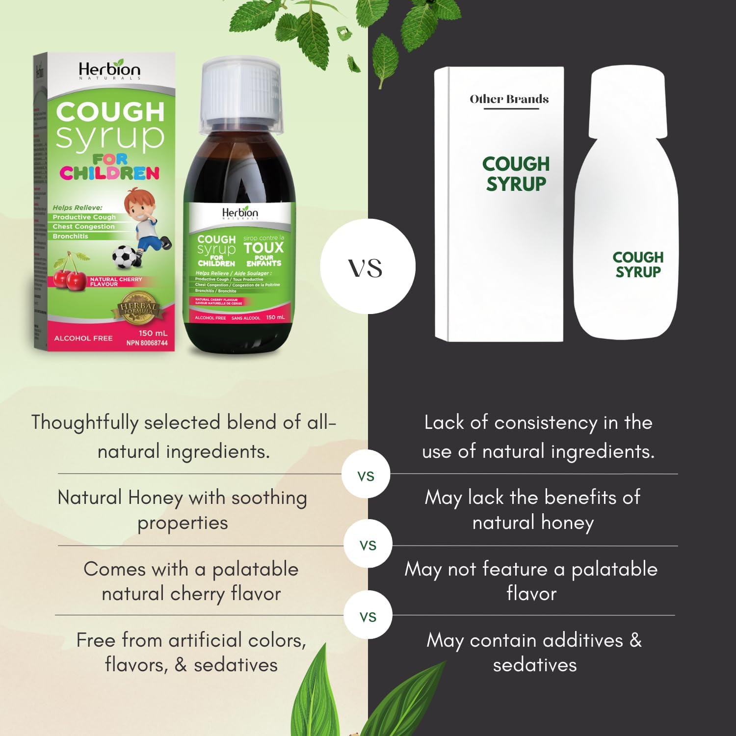 Children Cough Syrup | Herbion Naturals | 150 mL (5 FL Oz)