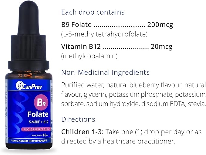 B9 Folate Drop | CanPrev | 15 mL