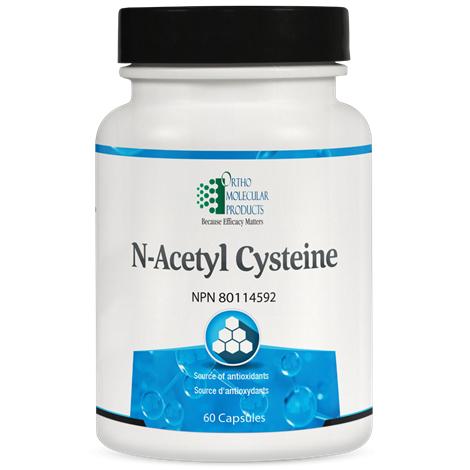 N-Acetyl Cysteine by Ortho Molecular® – Antioxidant & Respiratory Support | 60 Capsules