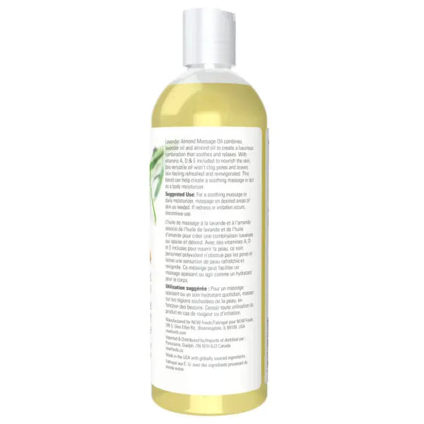 Lavender Almond Massage Oil | NOW® | 473 mL