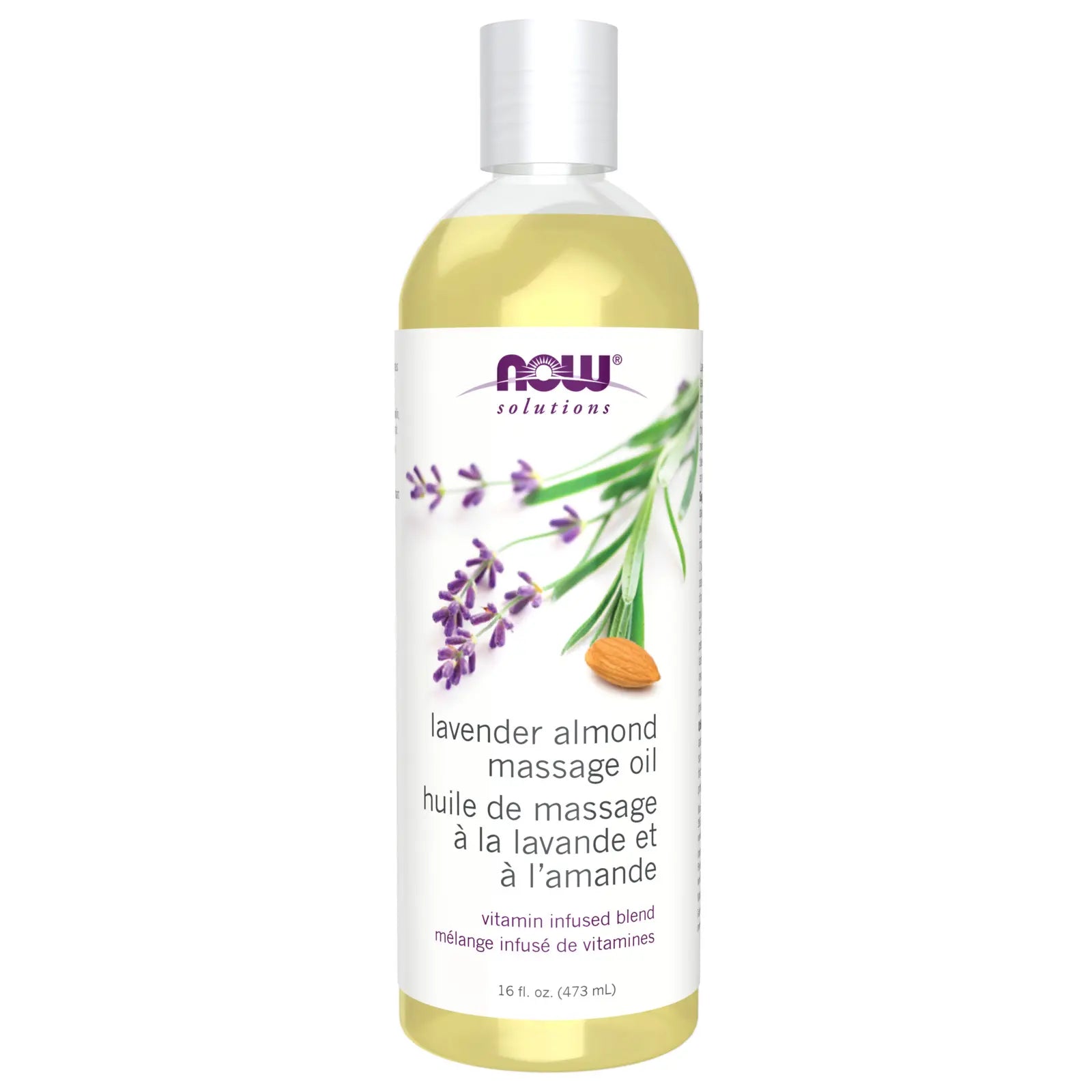 Lavender Almond Massage Oil | NOW® | 473 mL